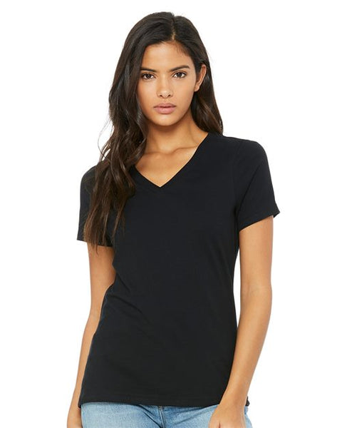 2025 Womens Relaxed Jersey V Neck Tee