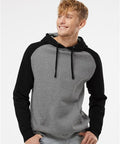 2387 Cozy Raglan Hooded Sweatshirt