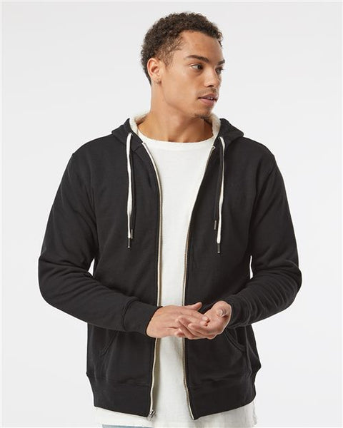 4232 Warm Sherpa Lined Hooded Sweatshirt