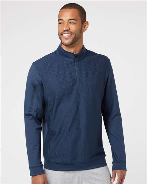Adidas - A295 - Performance Textured Quarter-Zip Pullover